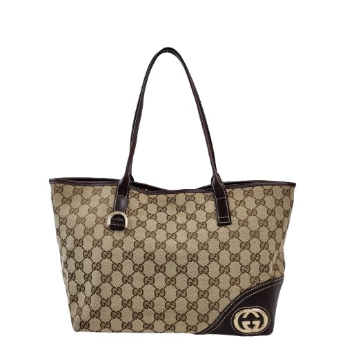 정품 구찌 169946 브릿 인터로킹 자가드 숄더백