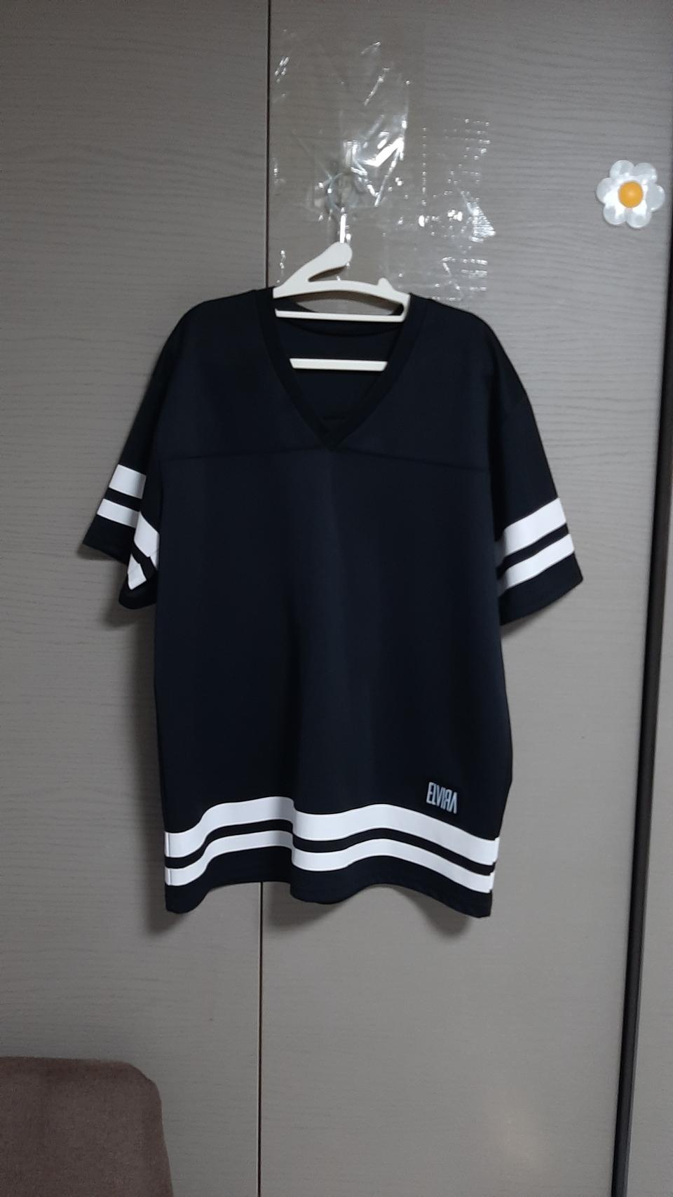 오버핏 레터링티셔츠(66~88)