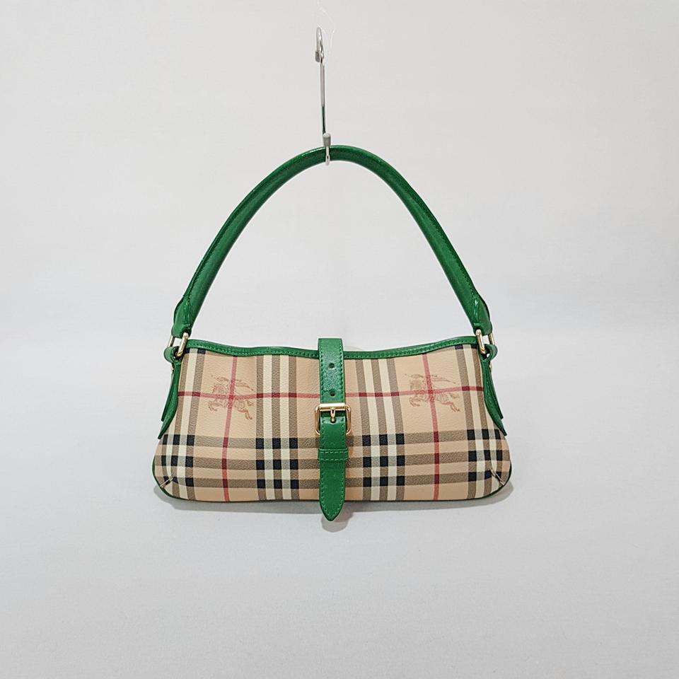 정품) 버버리 빈티지 체크 버클 토트백