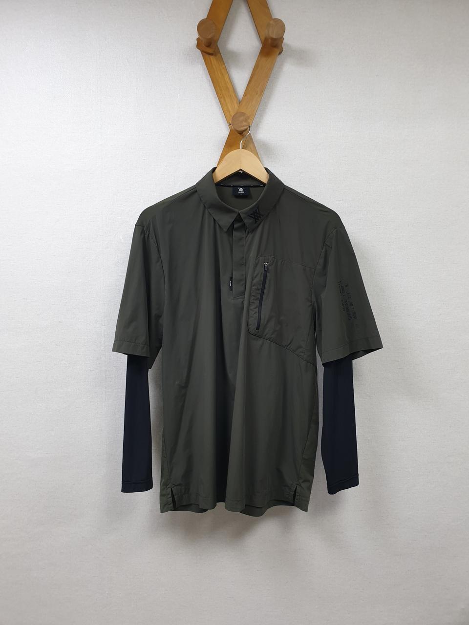 [L/100/정품] 어뉴 골프 남성반팔