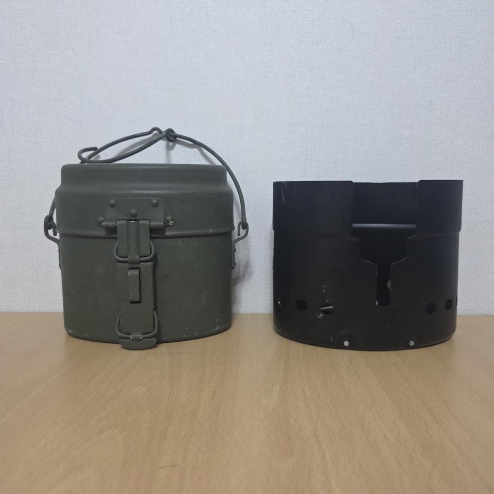 후지 일제 군용 반합 + 알코올 버너 풀세트