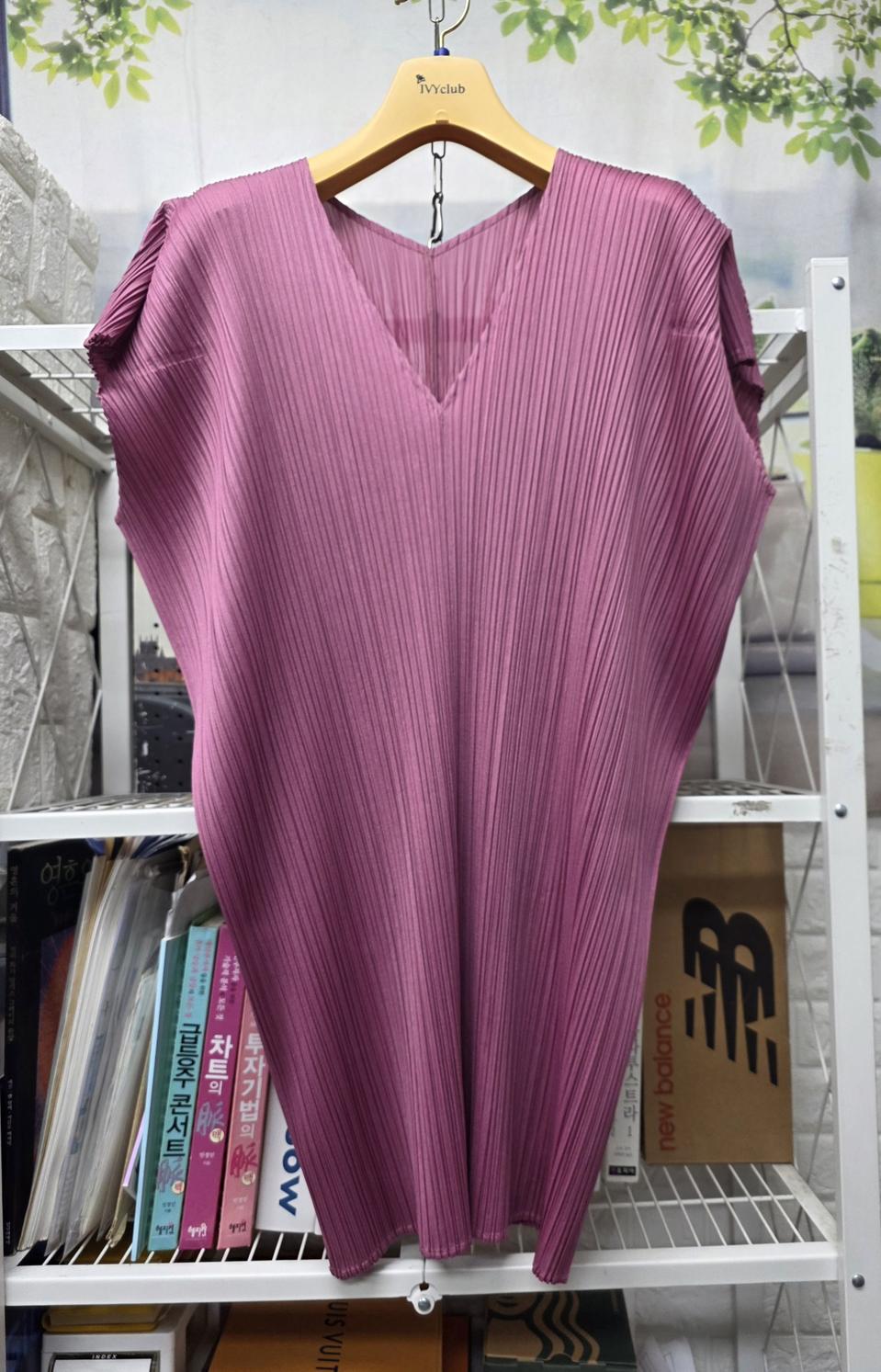 플리츠플리즈 이세이미야케 캡소매 원피스 55~66 여름원피스 WM53