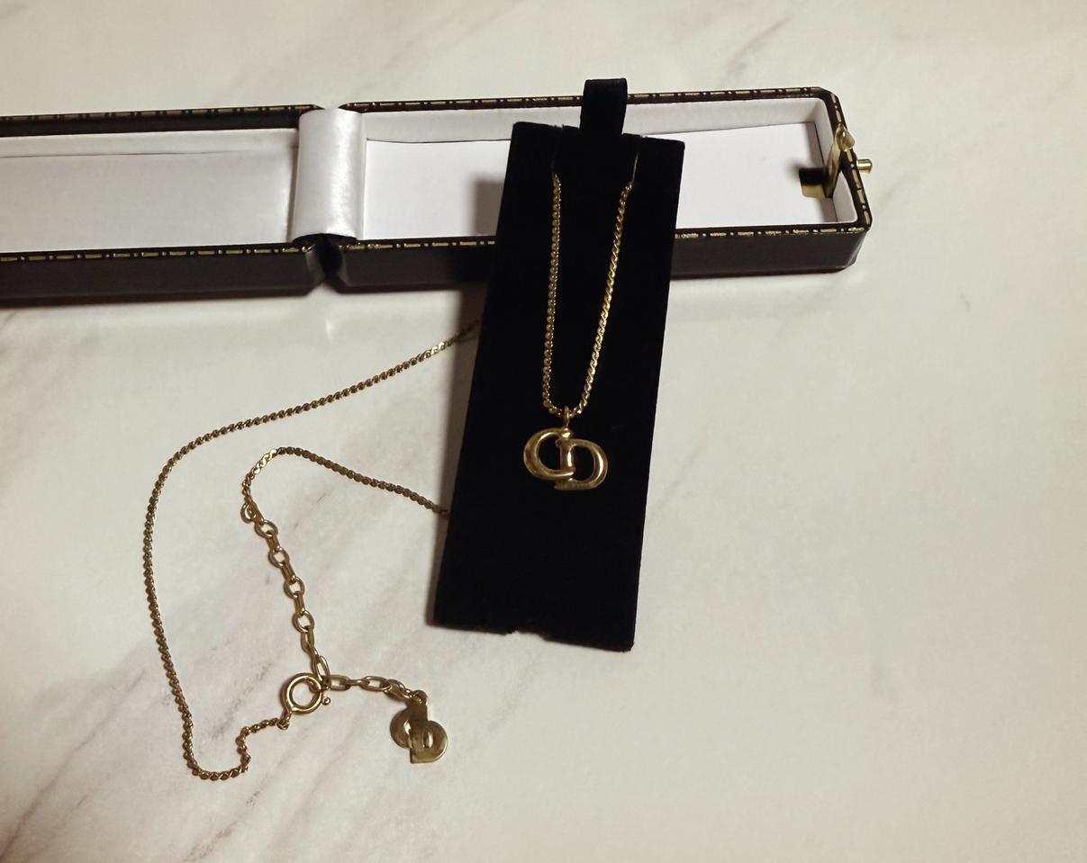 [S급/정품]디올 CD 로고 골드 목걸이