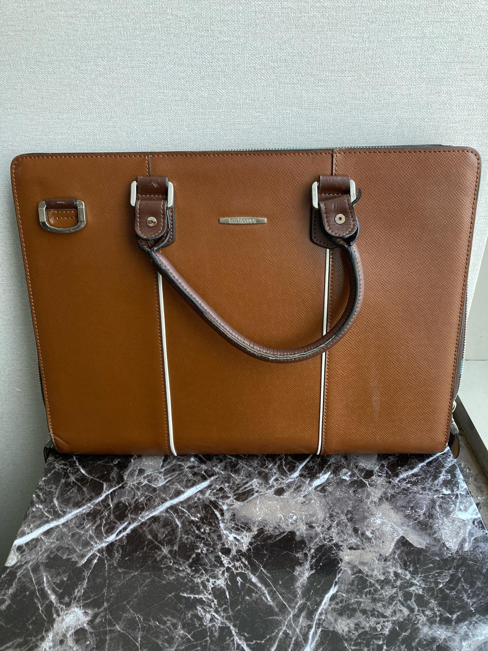 보스탄틴 브리프케이스 브라운