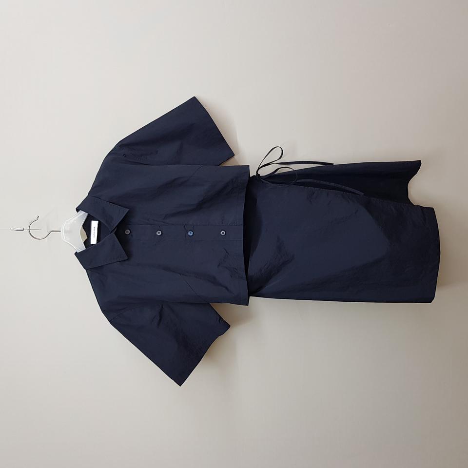 구호플러스 2023 레이어드 랩 스타일 셔츠 원피스 1사이즈