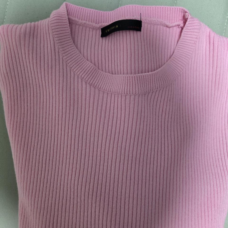 메이비베이비 분홍니트 티셪드