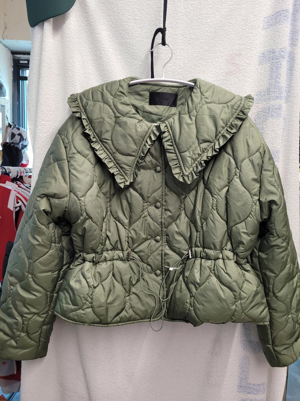 OZOC 프릴 퀼팅 자켓 여성 F