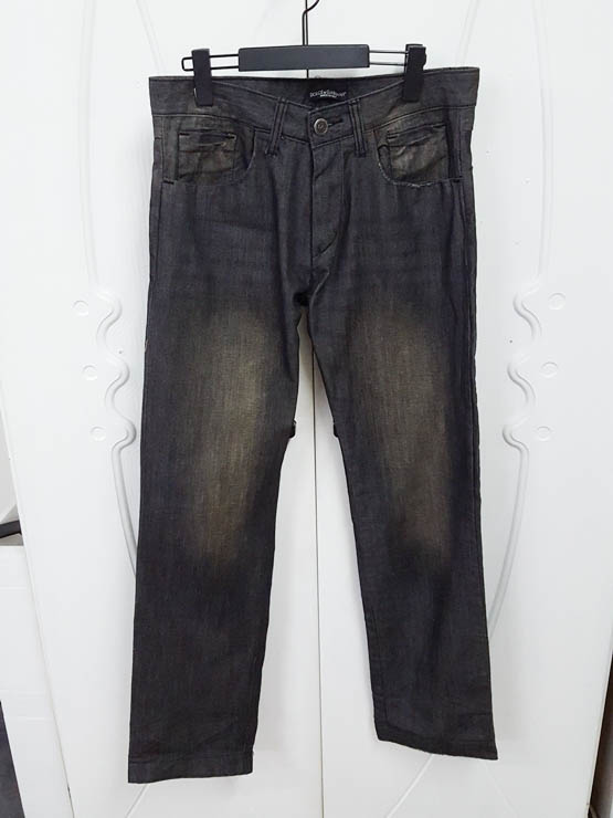 돌체앤가바나 남성 워싱 블랙진 31