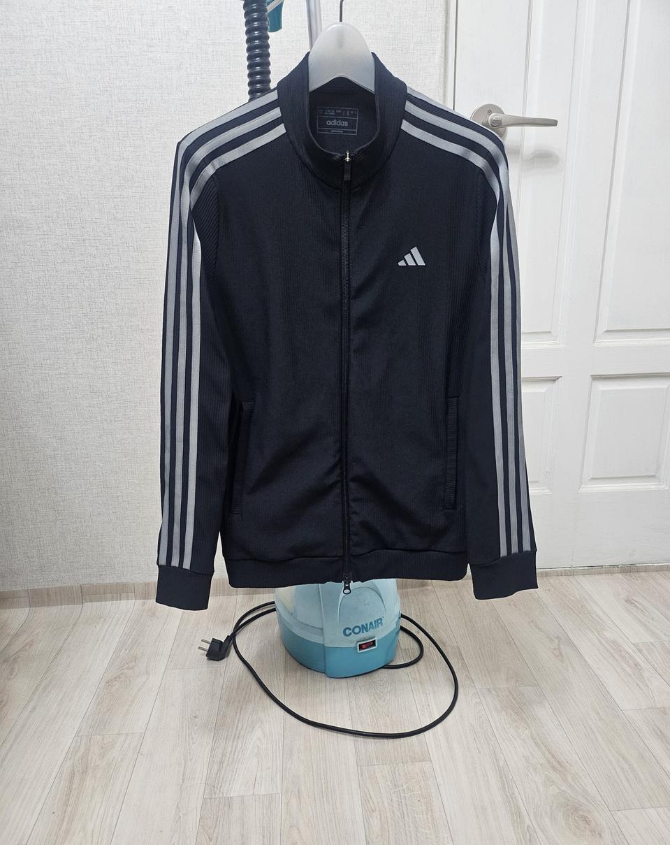 (90~95)M☆초대장급☆아디다스에센셜3st2중지퍼[검실그레이]트랙탑져지