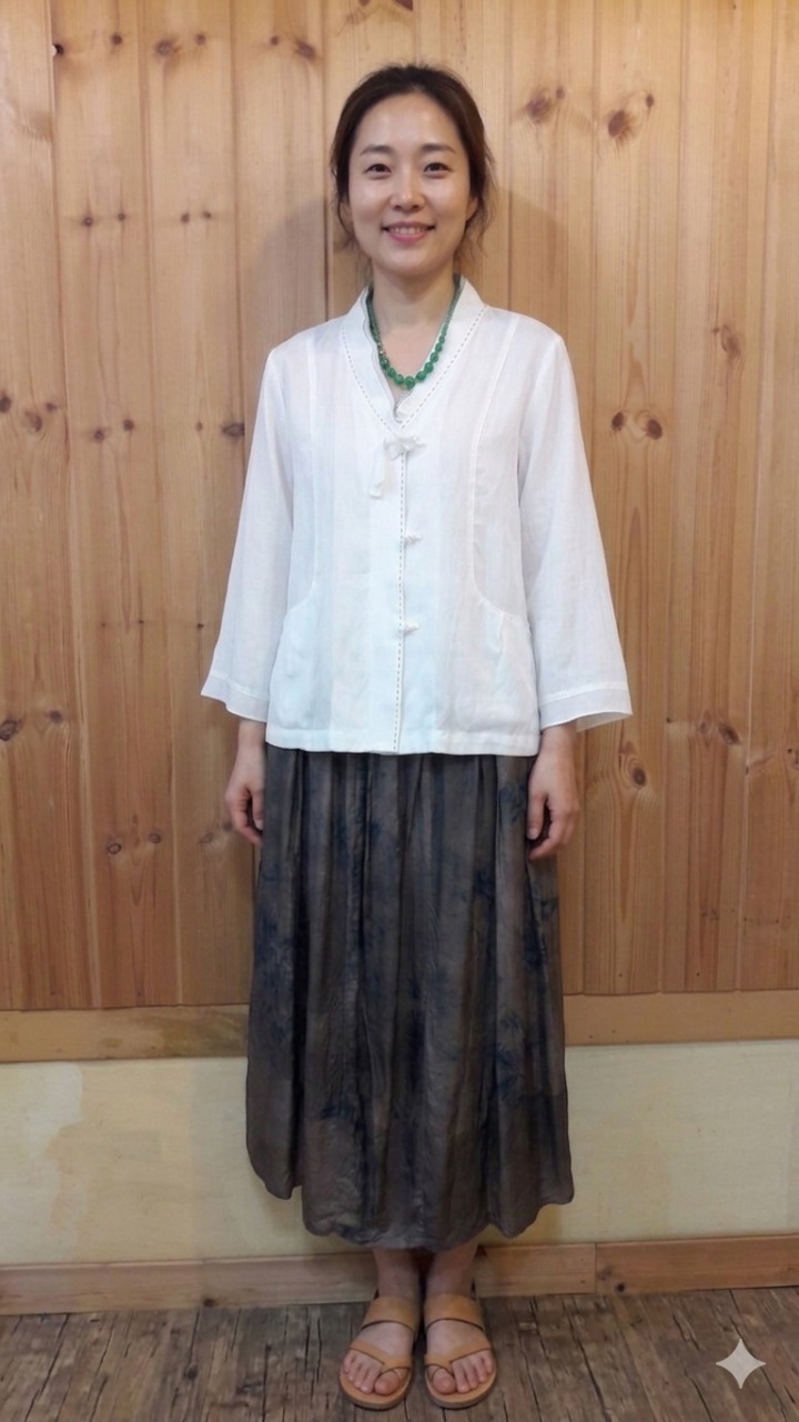 * 인견 생활복 상의 자켓 (새상품)*