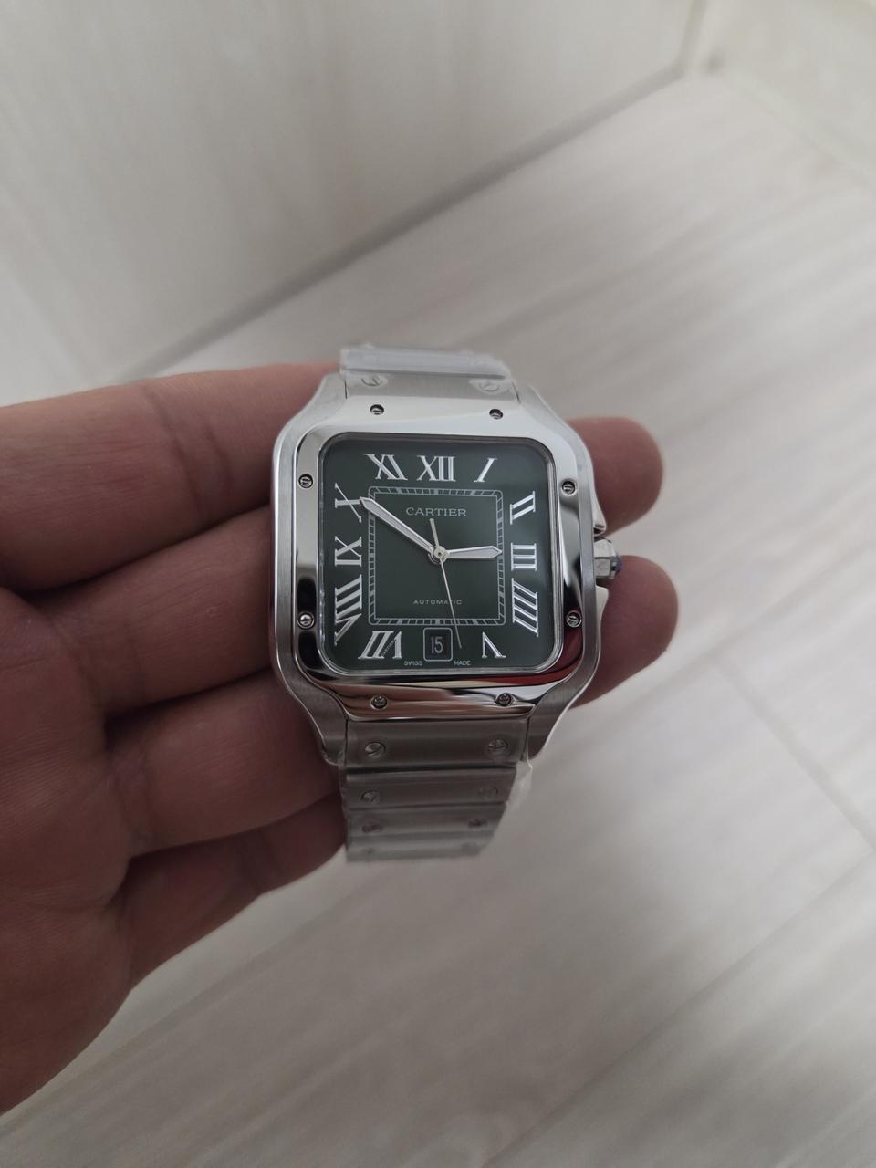 까르띠에 산토스 그린다이얼 라지