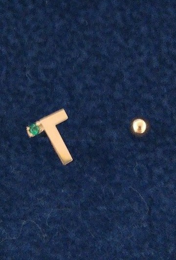 티르리르 14k 피어싱 로즈골드 귀걸이