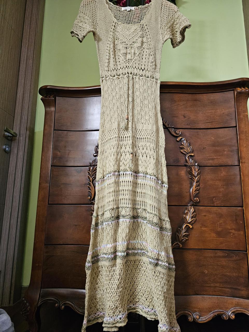 써스데이아일랜드 크로쉐 뜨개원피스