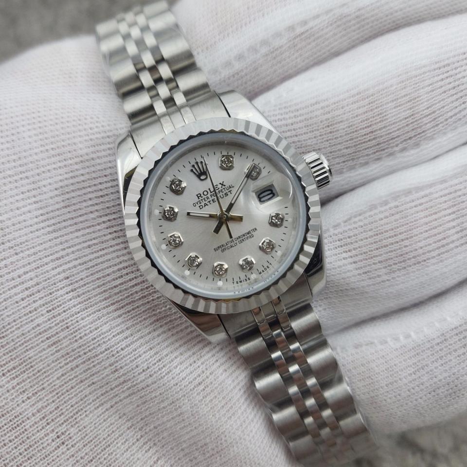 로렉스 데이저스트 은판 실버 여성소자