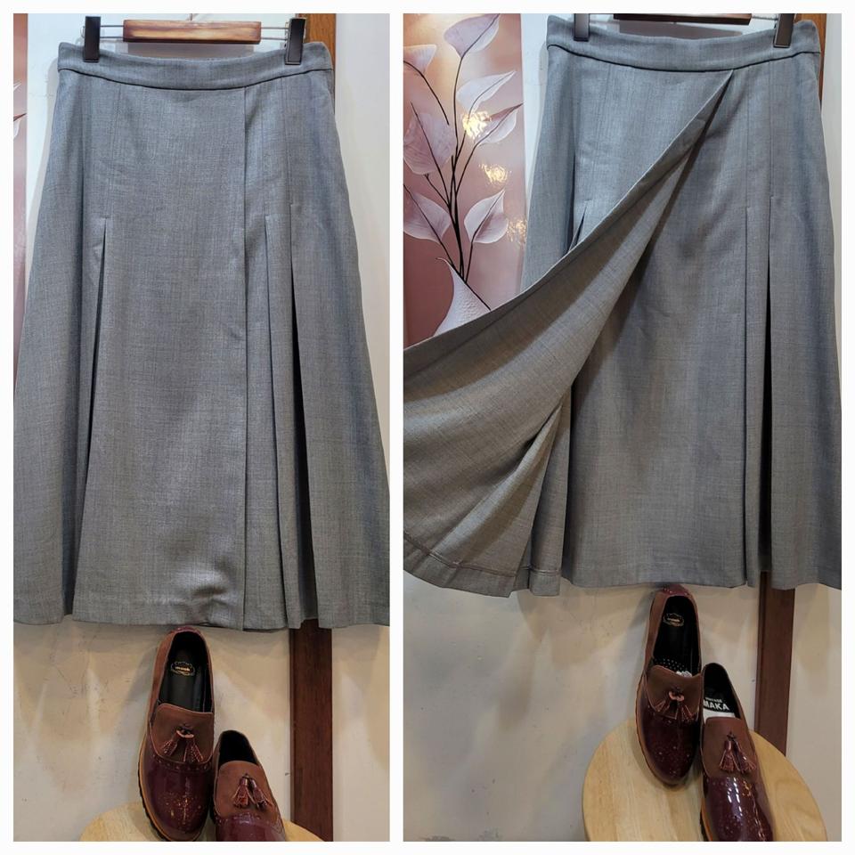 DKNY 랩스타일 밴딩 롱스커트