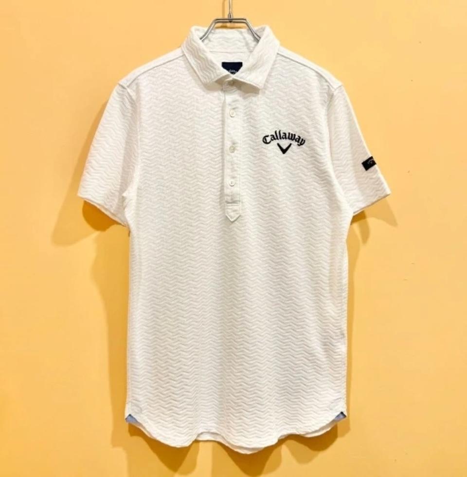 캘러웨어 남성 골프웨어 반팔 카라티 L