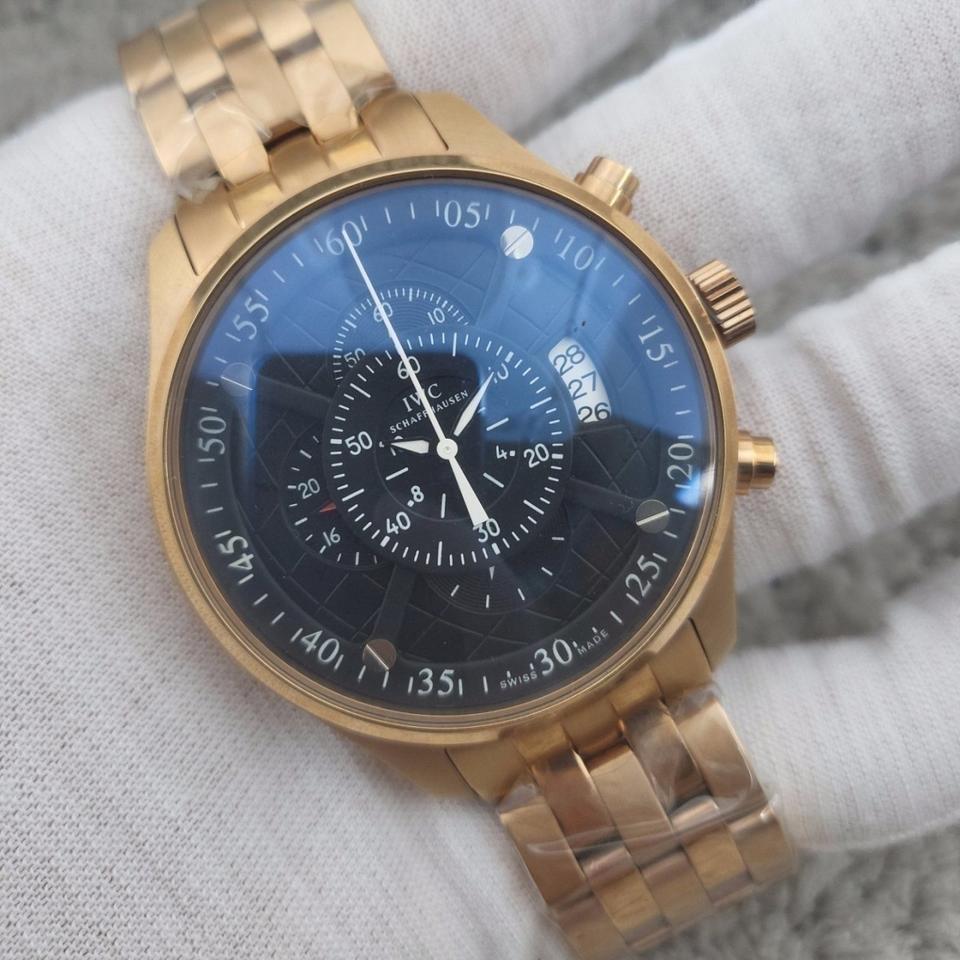 IWC 샤프하우젠 검판 금장 메탈