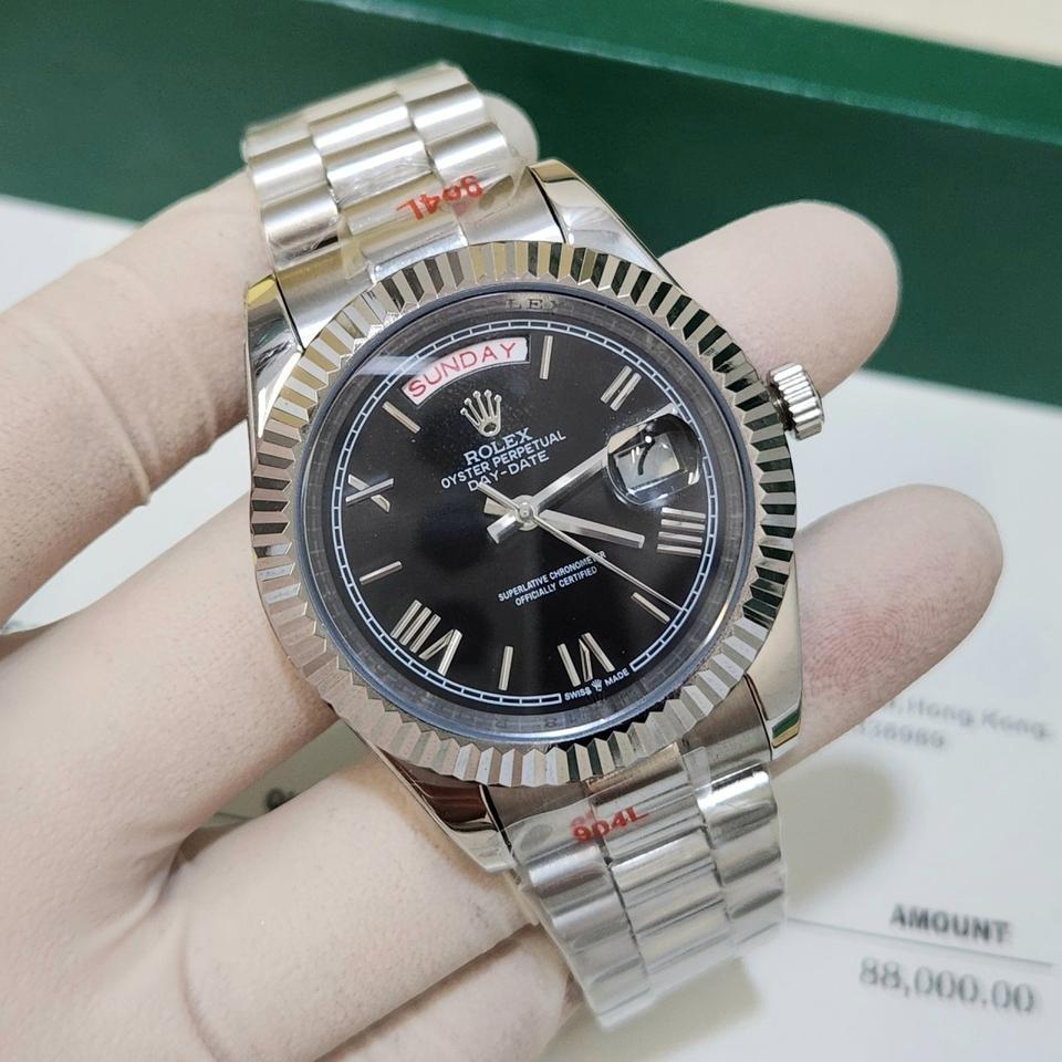로렉스 데이져스트 데이데이트 검판 실버