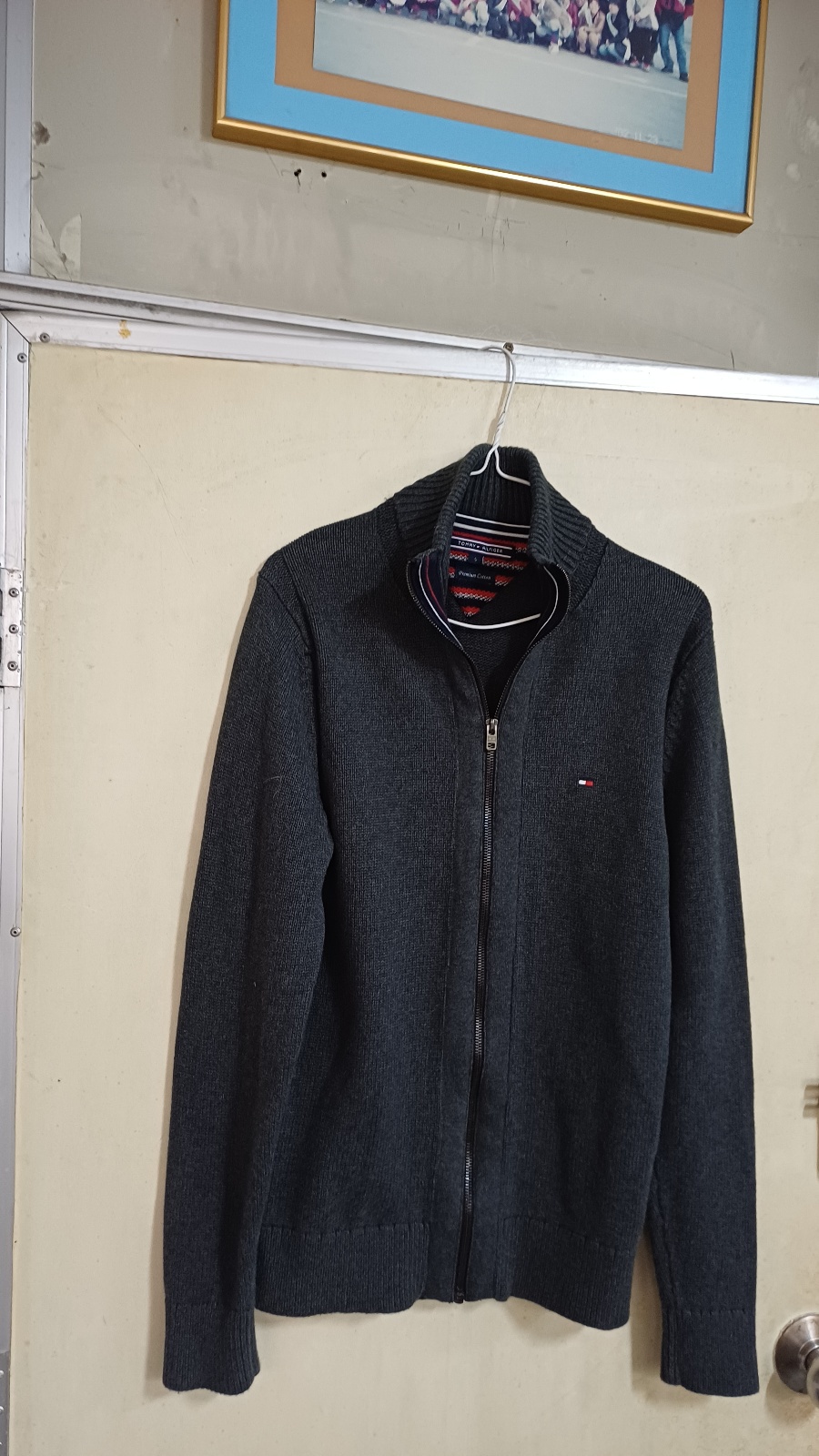 타미힐피거남성니트자켓95싸이즈