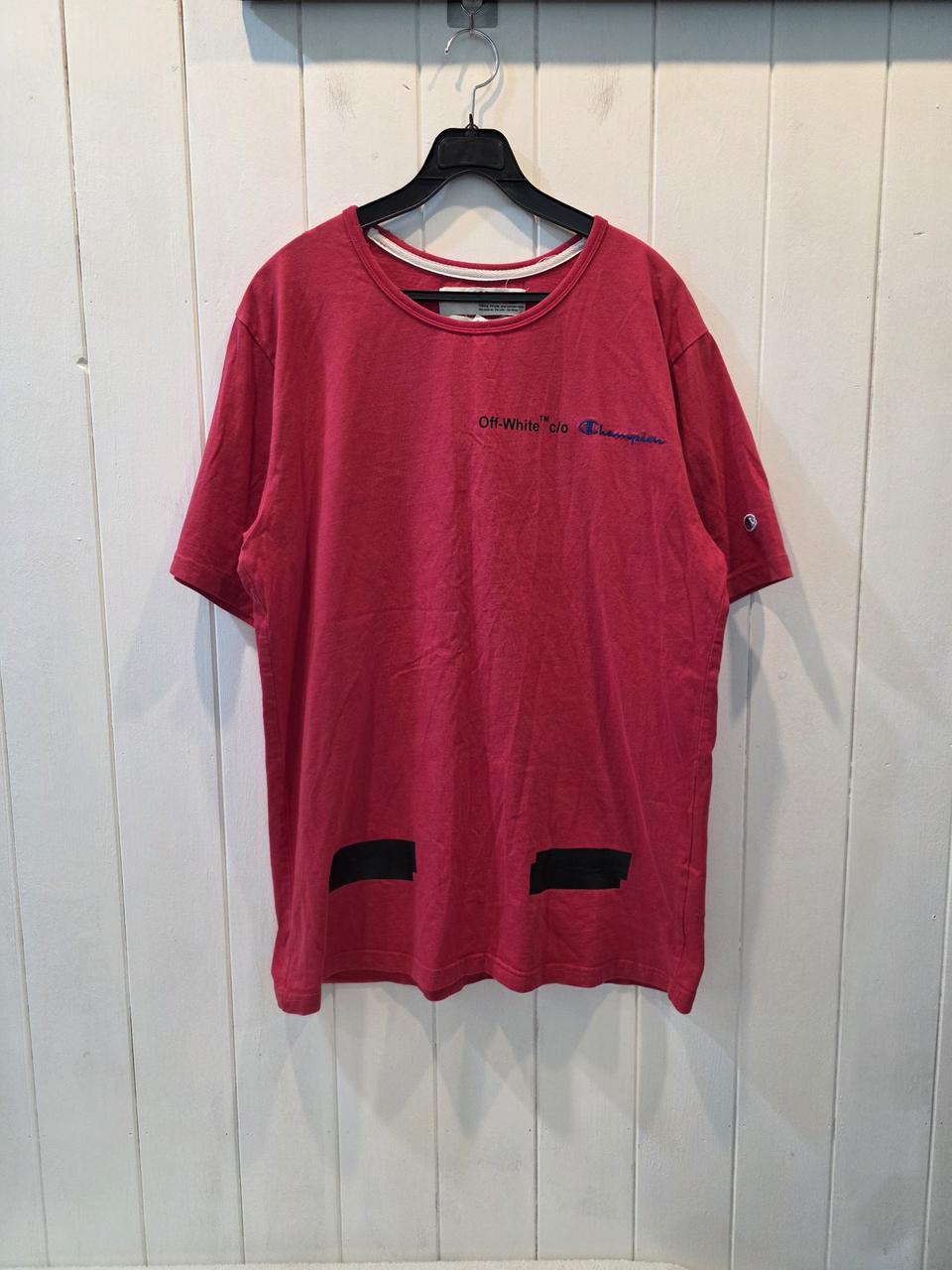 오프화이트&챔피온 콜라보 컬렉션 반팔티