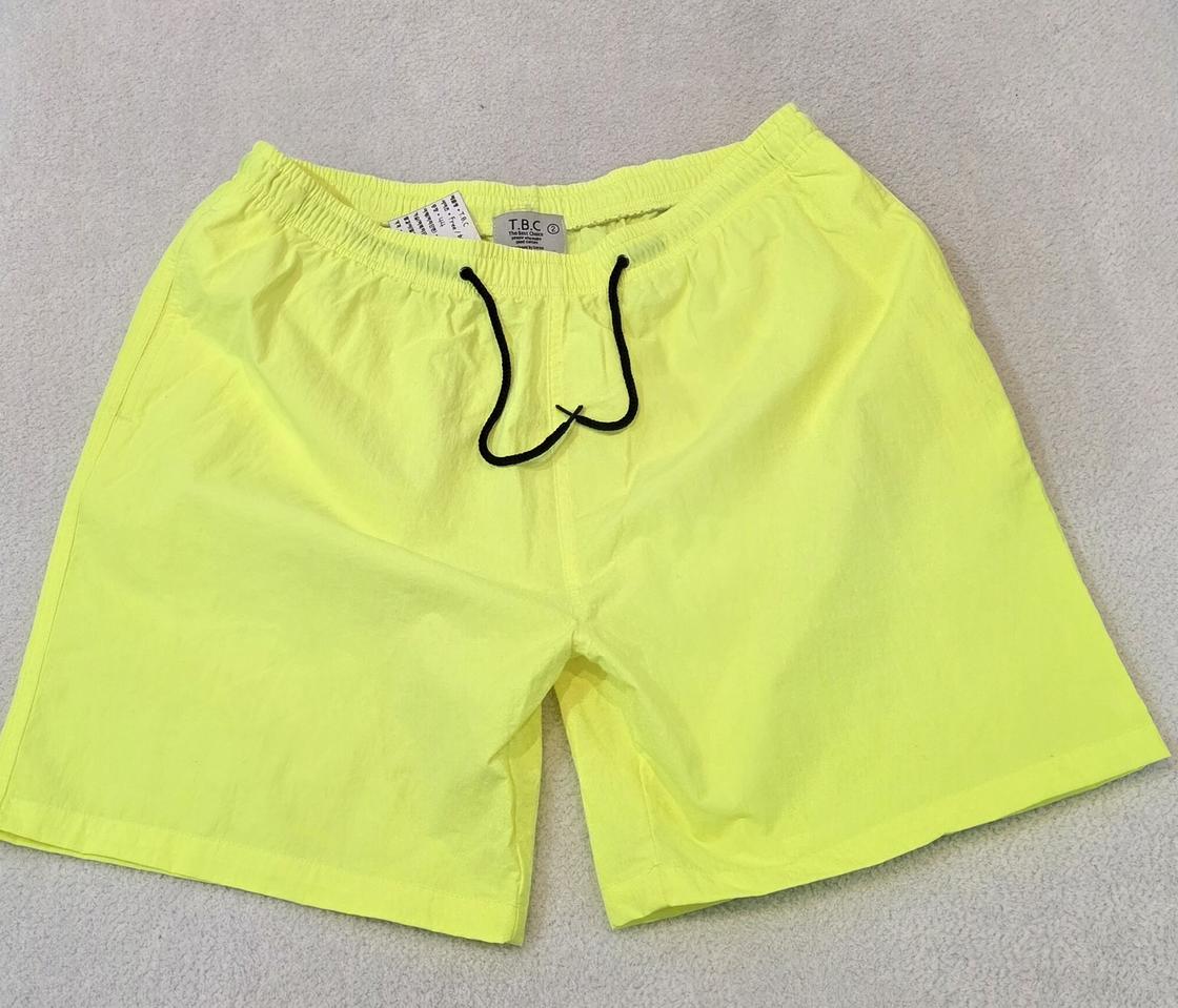 T.B.C 무지 형광 나일론 츄리닝 반바지