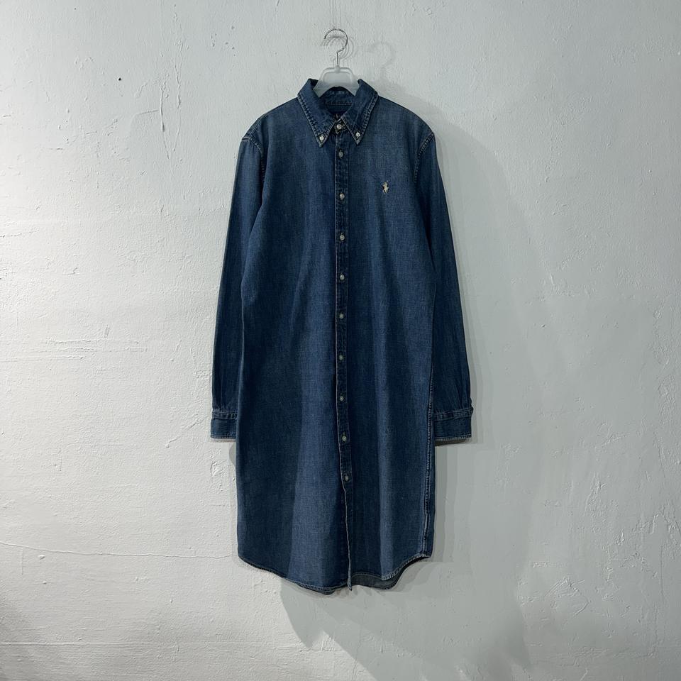 폴로랄프로렌 데님 롱 청남방 여성L