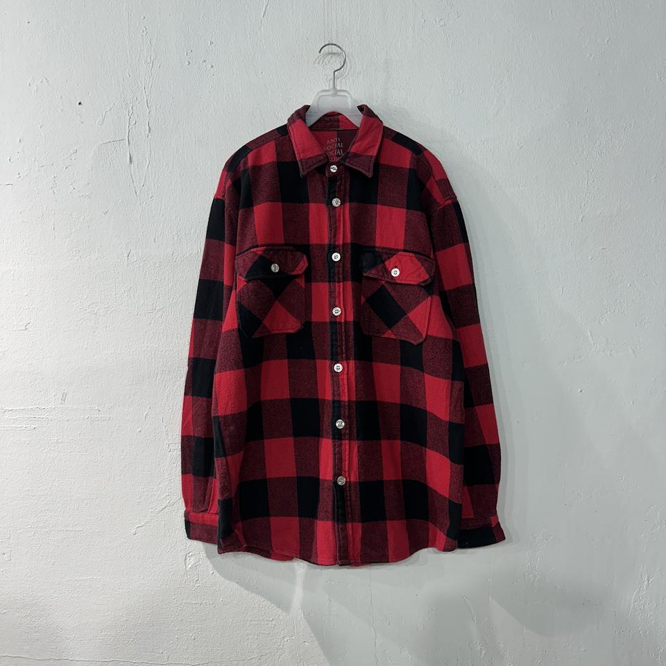 안티소셜소셜클럽 플란넬 셔츠 L