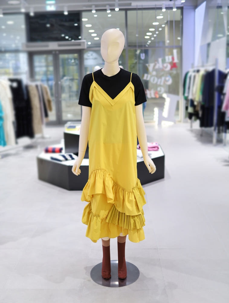 럭키슈에뜨 뷔스티에 원피스