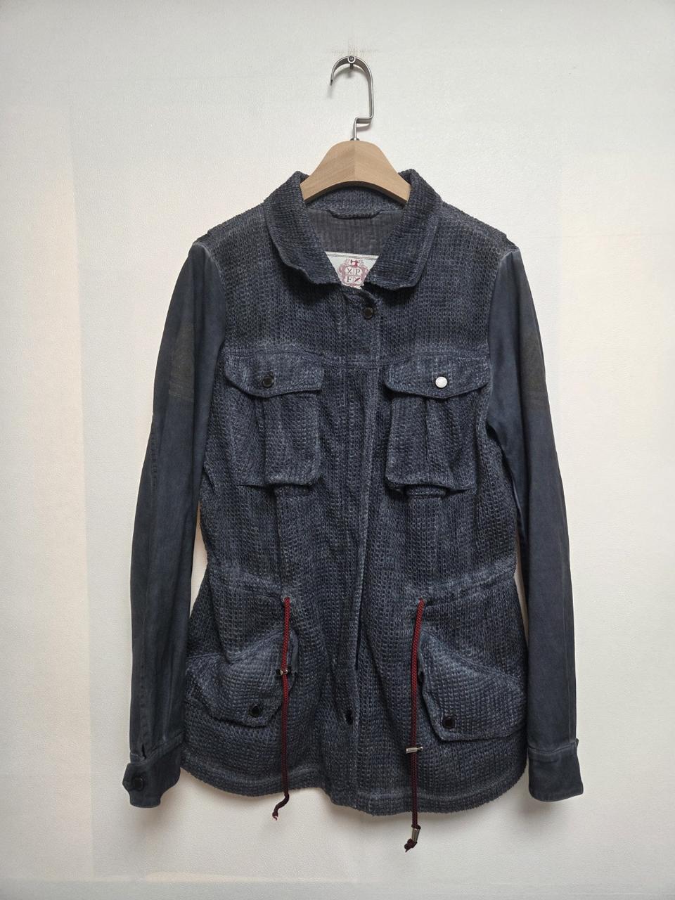 프로젝트포체 매쉬 허리끈 자켓 블루그레이(M)