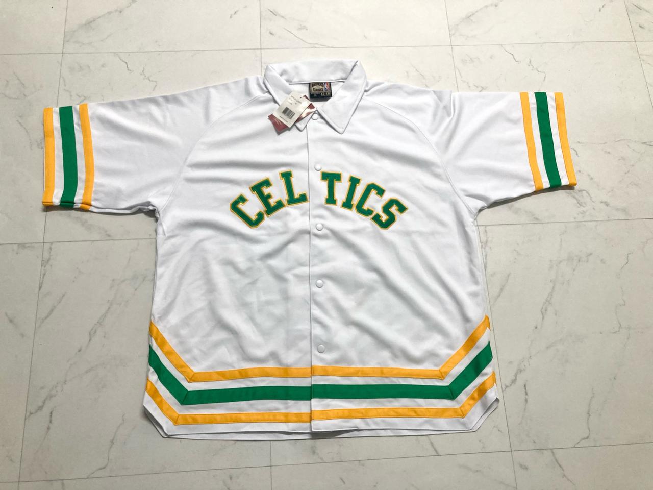 (새상품)90s 하드우드 NBA 보스턴 셀틱스 반팔 저지 105-110