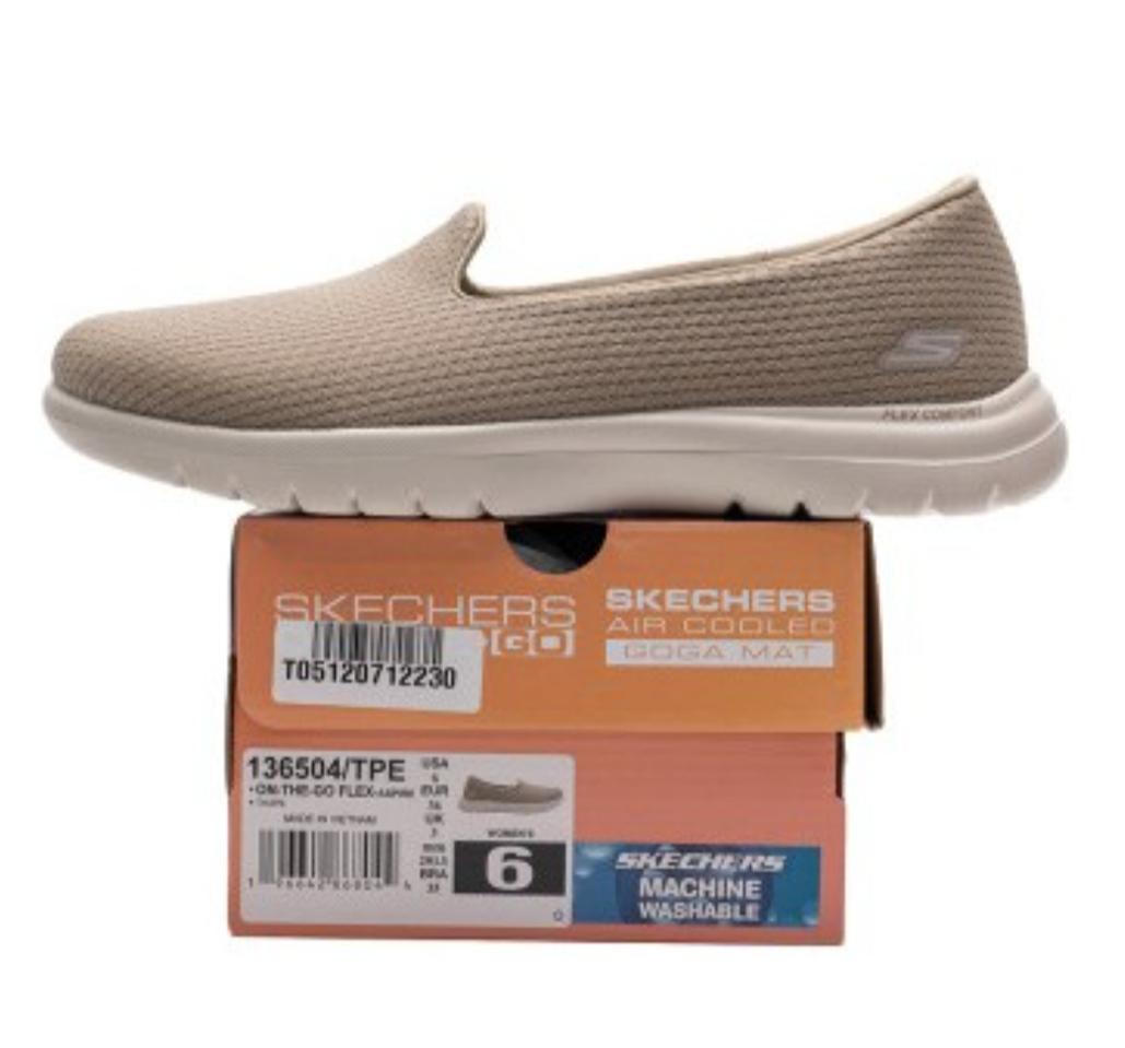 [새상품 미사용] 여성 시케쳐스 고워크 슬립온 베이지