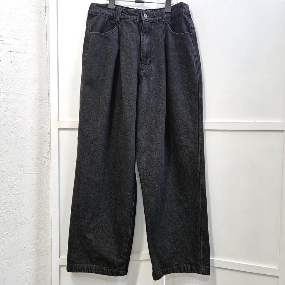 스튜디오톰보이 기모 와이드 데님팬츠