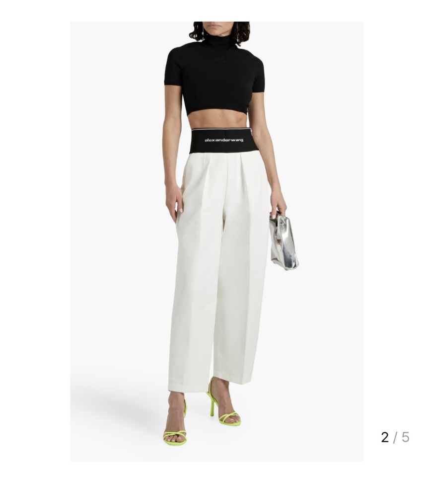 [s/55/미사용] 알렉산더왕 터틀넥 크롭탑