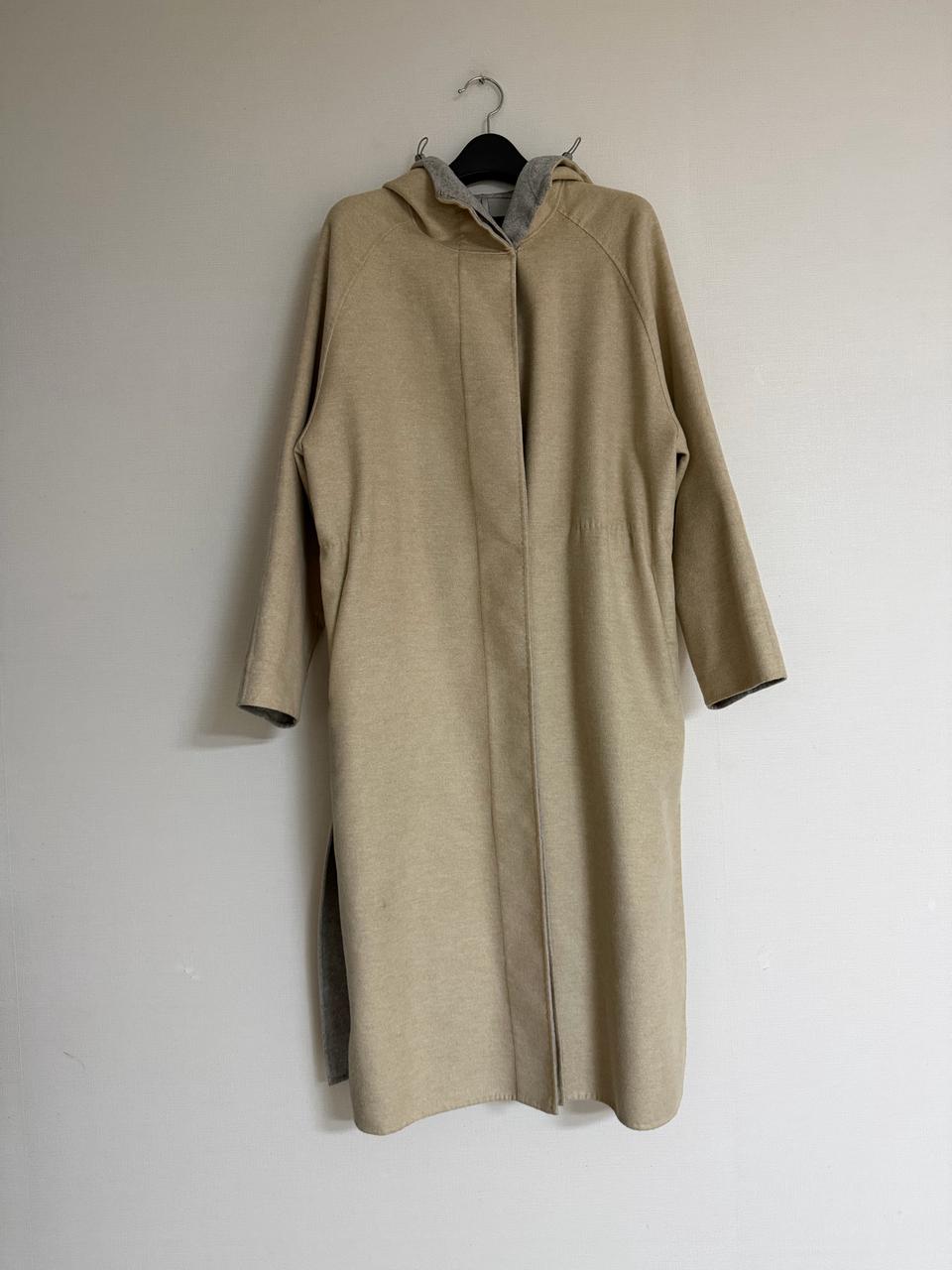 타임 울 캐시미어 후드 코트