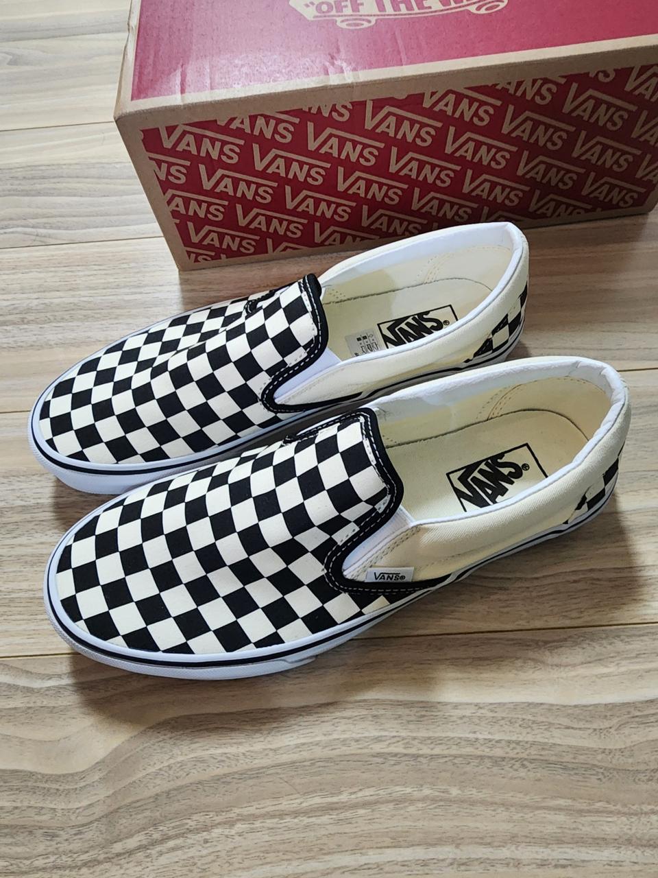 반스클래식슬립온체커보드운동화스니커즈275사이즈