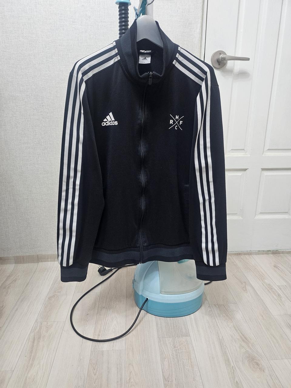 (100)L ☆초대장급☆ 아디다스 레알마드리드 백로고 [검흰] 트랙탑져지