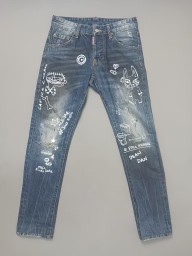 [29] 디스퀘어드2 그래픽페인팅 슬림진 청바지