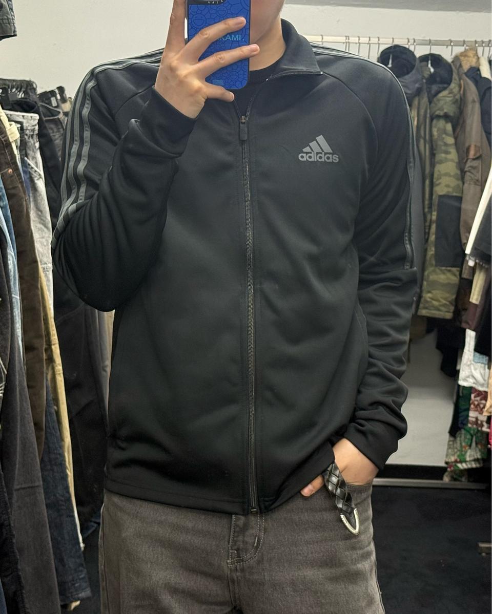 아디다스 트레이닝 블랙 져지 저지 트랙탑 집업 105 XL 올드스쿨 런닝