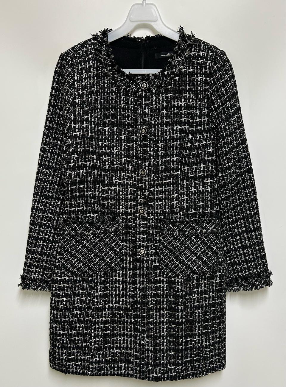 [여자 85 (S)]Roem 로엠 버튼 포인트 트위드 원피스