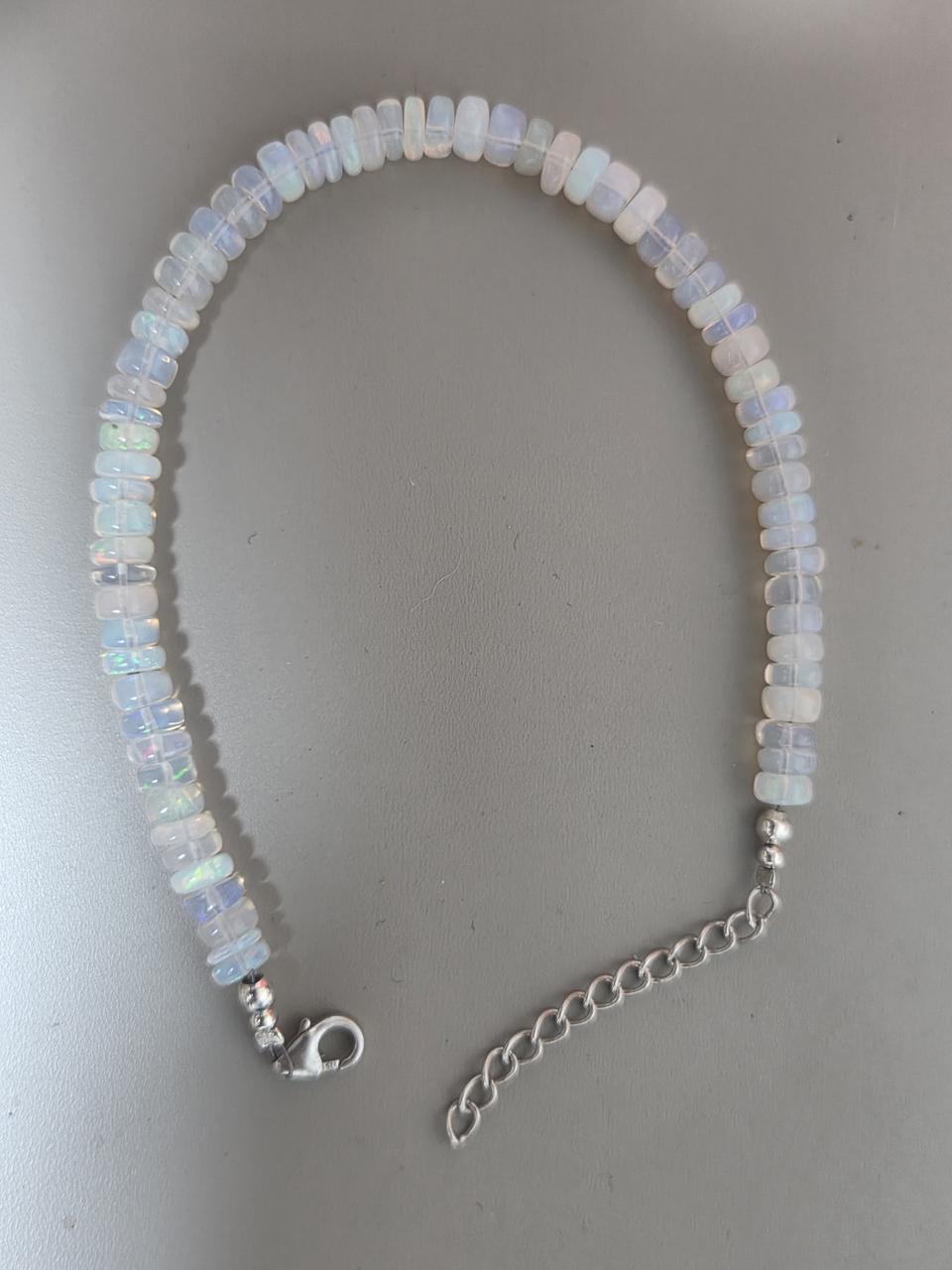 오팔 은장식 팔찌