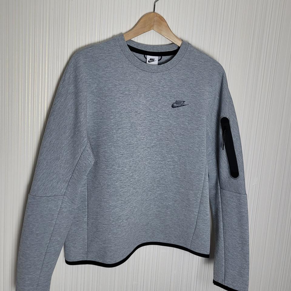 M 나이키 테크플리스 크루탑 맨투맨 그레이
