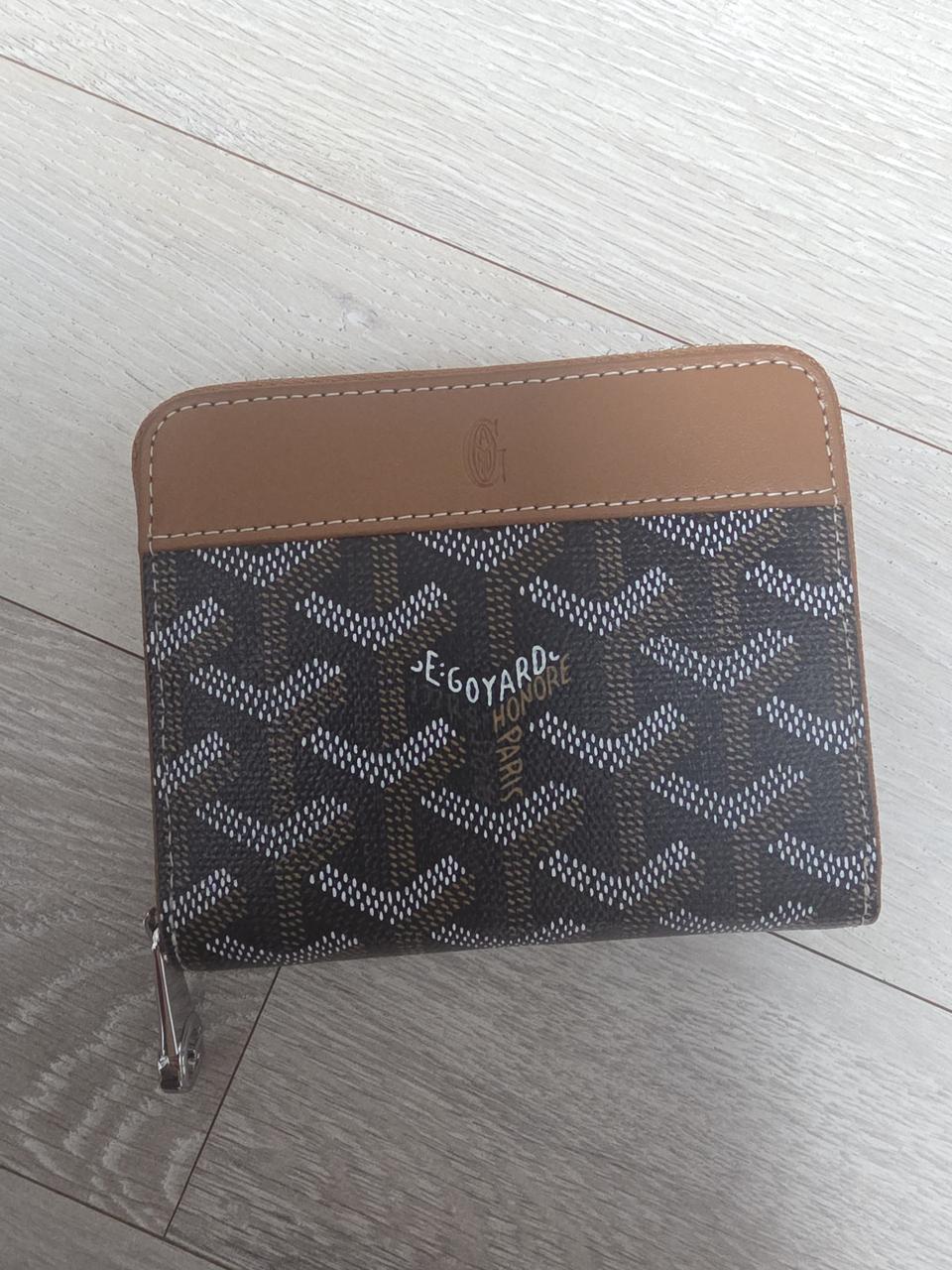 고야드.지퍼돌이반지갑.블랙탄