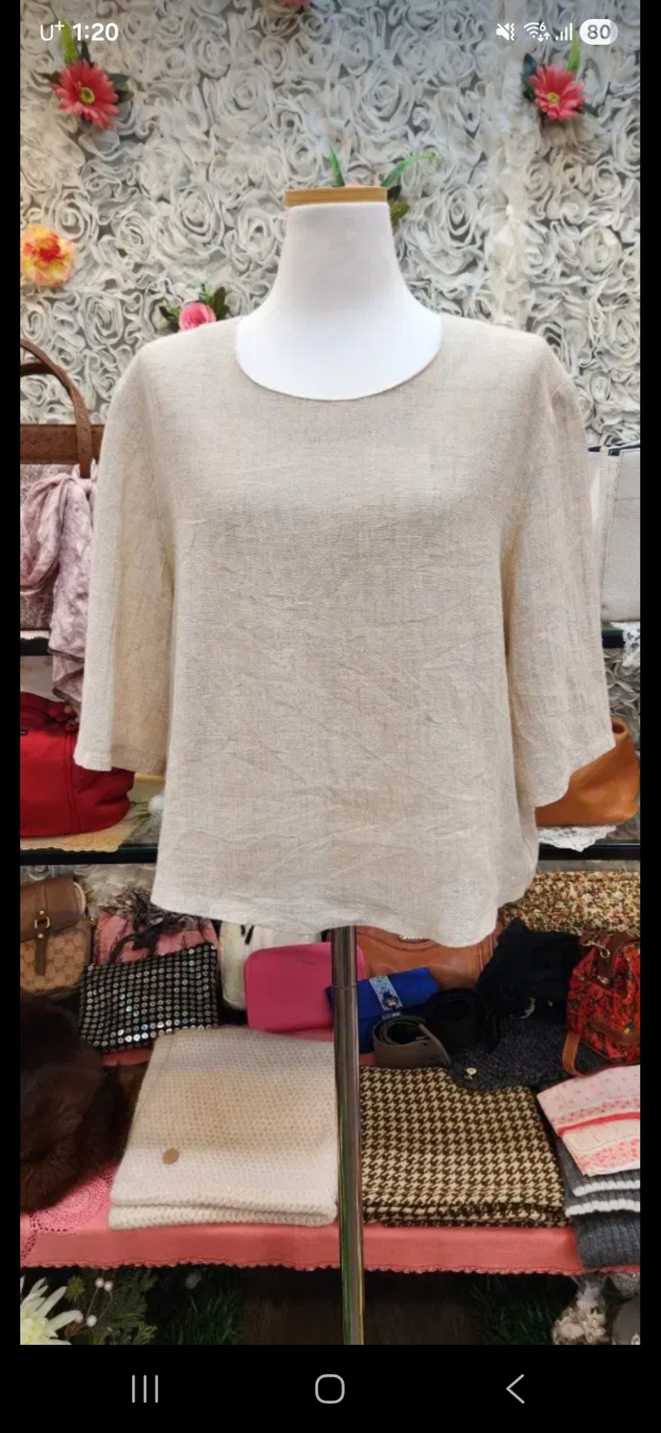 마 혼방 이쁜 블라우스 (77)