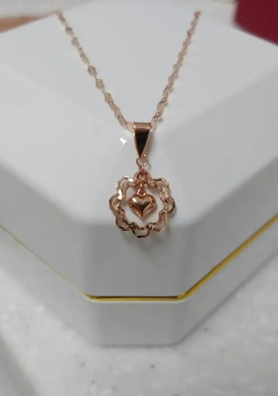 14k 목걸이 새제품 핑크,로즈골드