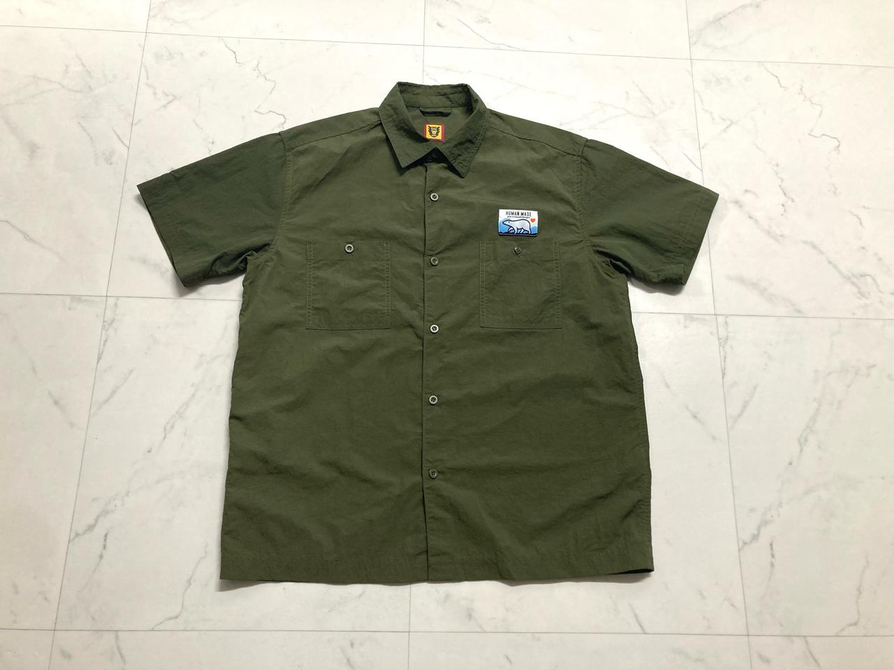 휴먼메이드 23SS 캠핑 숏슬리브 나일론 반팔 셔츠 XL 100-105