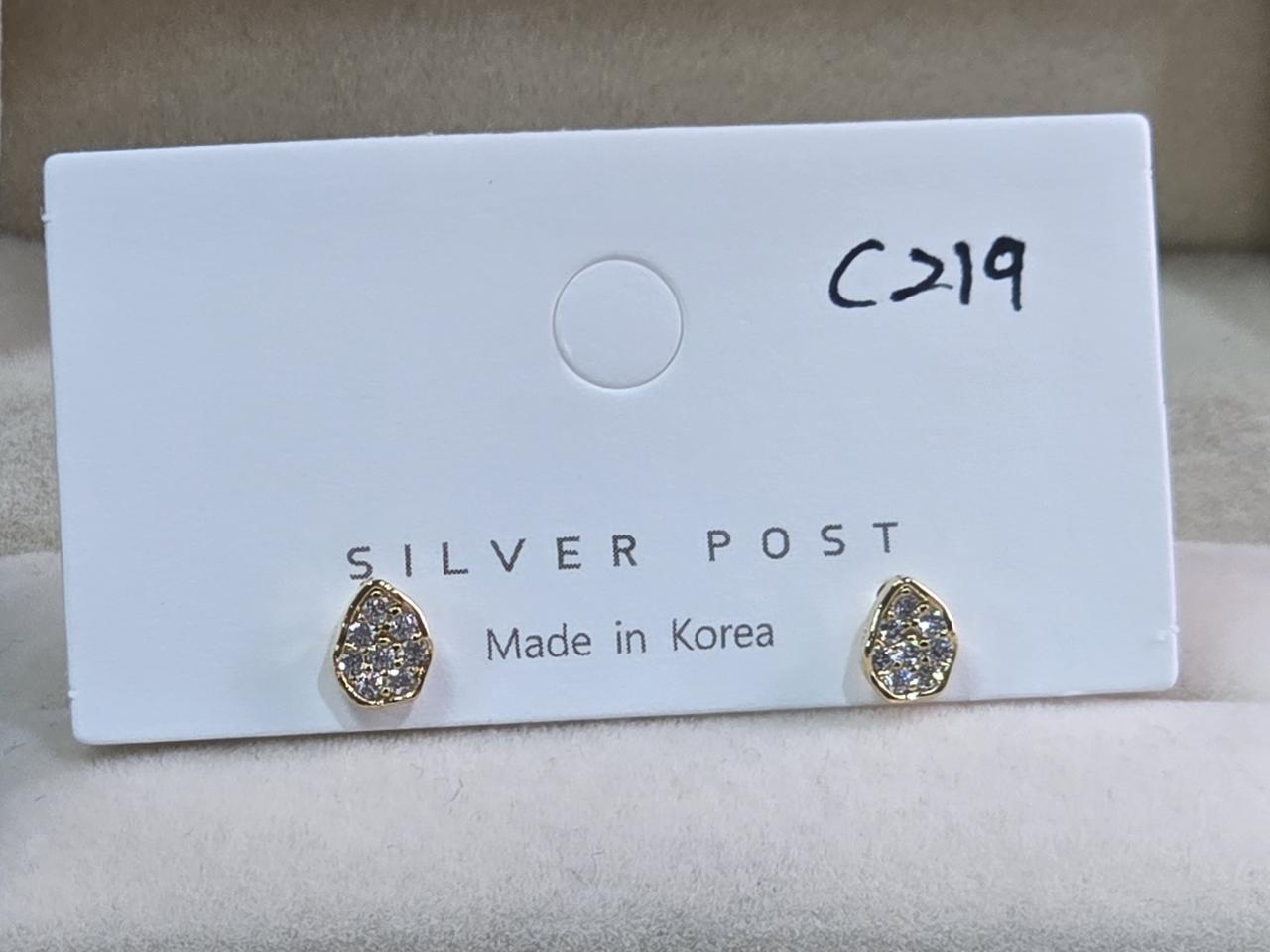 큐빅셋팅 핸드메이드 귀걸이