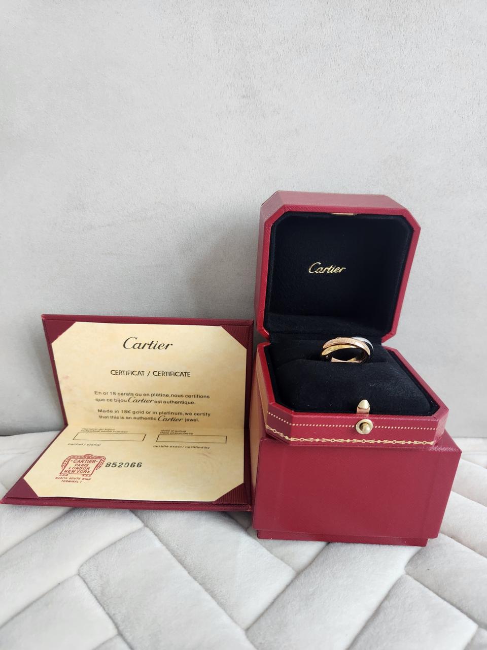 [풀박/급처/무료배송] 까르띠에 트리니티 링 클래식 750 (한국12호)