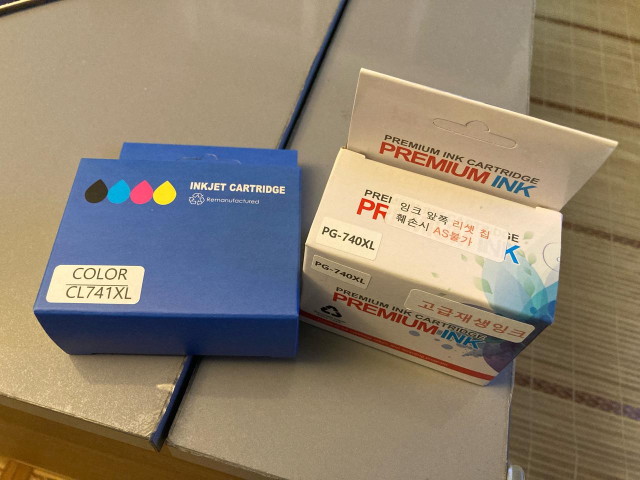 (새상품)캐논 프린터 잉크 PG740, CL741 대용량 카트리지 세트