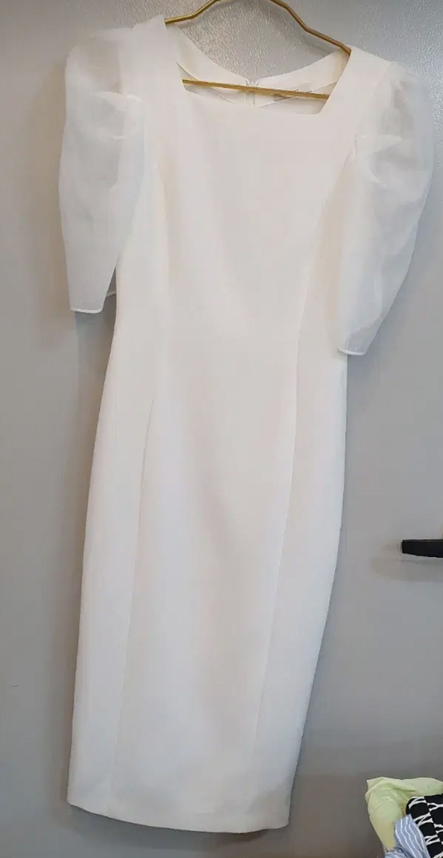 지고트 퍼프슬리브 머메이드원피스 85-88-155상태깨끗좋아요 허리벨