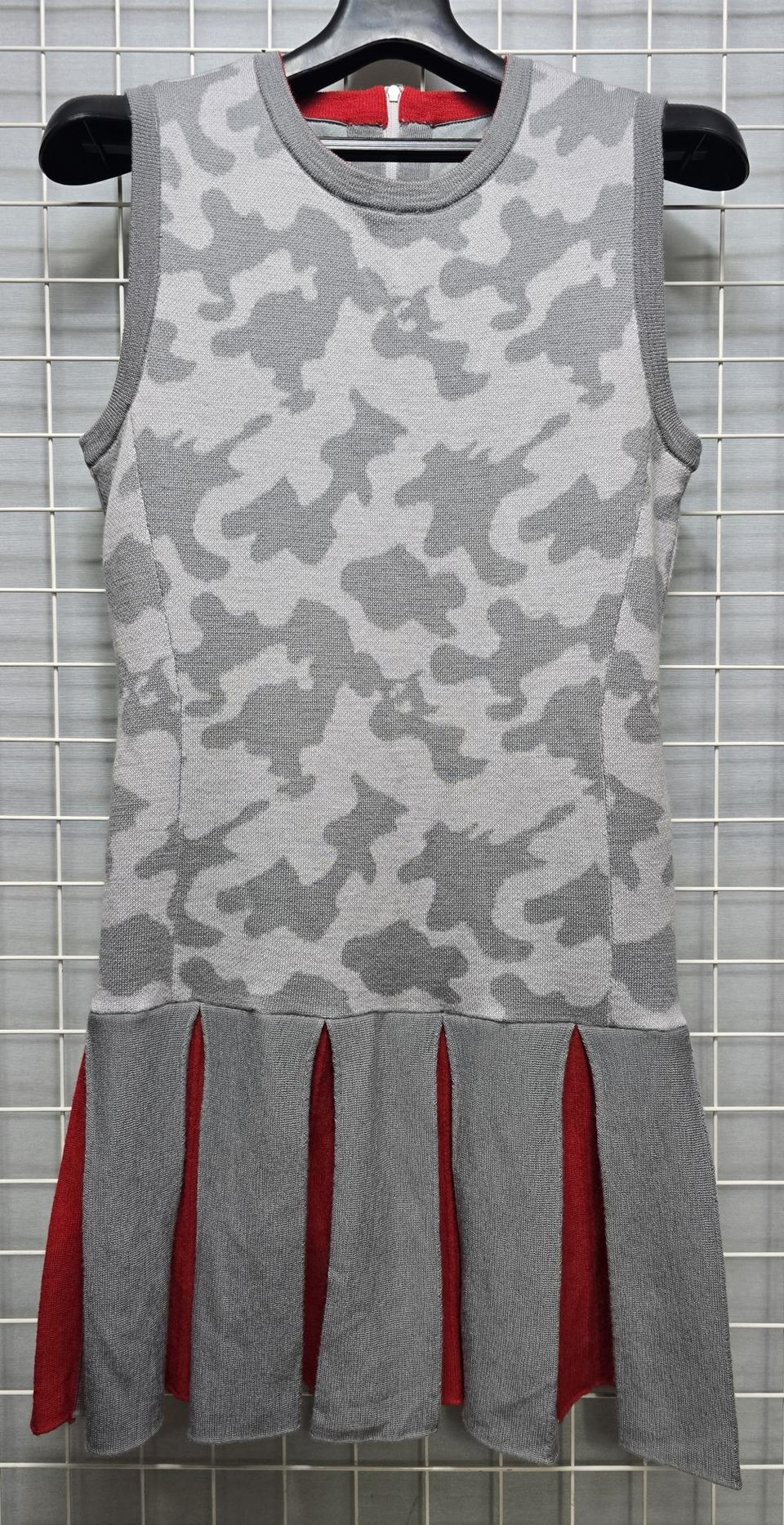 WAAC 왁 여성용 골프웨어 모 민소매 방풍 니트 원피스